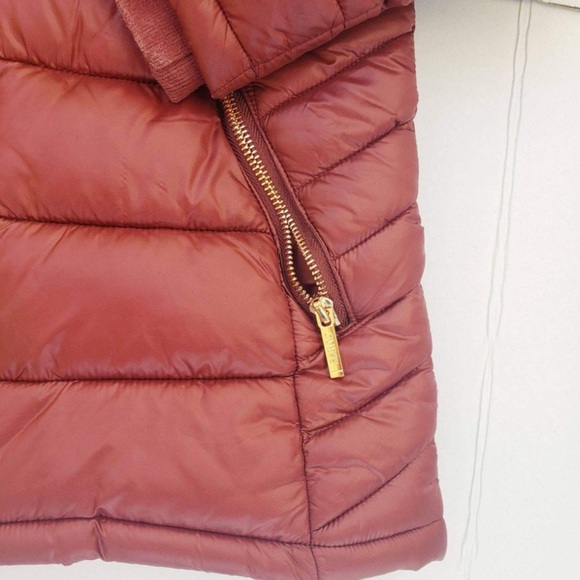 NEW GUESS Kara Long Puffer Hooded Coat SZ 12 - Picture 2 of 6